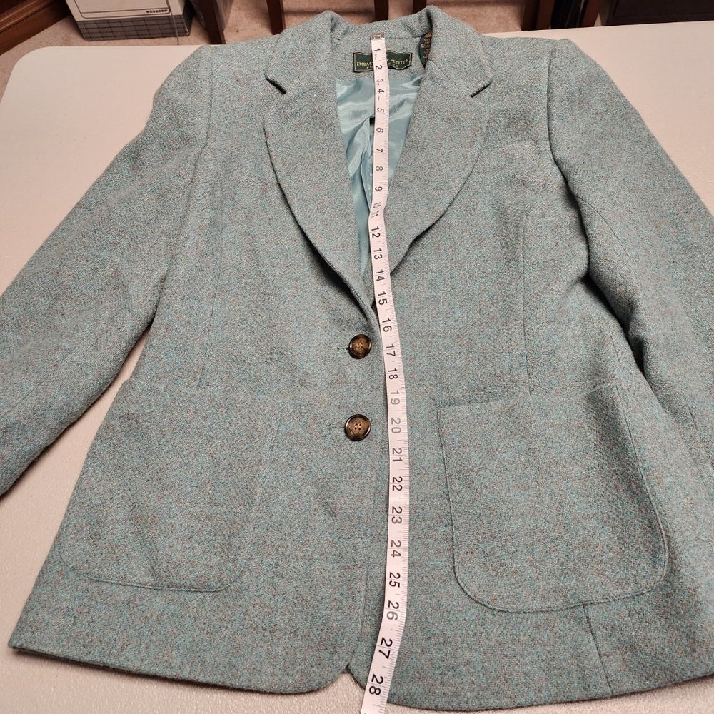 EMBASSY ROW PETITES Pure Wool Woman’s Button Up Jacket‎ - Size 8 - Picture 6 of 11